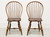 D.R. DIMES Cherry Finish Windsor Dining Side Chairs - Pair C