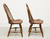 D.R. DIMES Cherry Finish Windsor Dining Side Chairs - Pair C