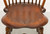 D.R. DIMES Cherry Finish Windsor Dining Side Chairs - Pair C