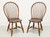 D.R. DIMES Cherry Finish Windsor Dining Side Chairs - Pair B