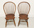 D.R. DIMES Cherry Finish Windsor Dining Side Chairs - Pair B
