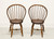 D.R. DIMES Cherry Finish Windsor Dining Side Chairs - Pair B