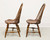 D.R. DIMES Cherry Finish Windsor Dining Side Chairs - Pair B