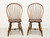 D.R. DIMES Cherry Finish Windsor Dining Side Chairs - Pair A