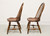 D.R. DIMES Cherry Finish Windsor Dining Side Chairs - Pair A