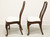 HICKORY CHAIR Mahogany Queen Anne Dining Side Chairs - Pair A