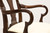 HICKORY CHAIR Mahogany Queen Anne Dining Armchairs - Pair