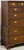 SOLD  - CRAFTIQUE Solid Mahogany Chippendale Style Chest on Chest with Ogee Feet