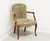 Late 20th Century French Provincial Walnut Cheetah Print Armchair
