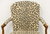 Late 20th Century French Provincial Walnut Cheetah Print Armchair