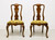 HENREDON 18th Century Portfolio Walnut Queen Anne Dining Side Chairs - Pair B