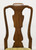 HENREDON 18th Century Portfolio Walnut Queen Anne Dining Side Chairs - Pair A