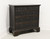 BAKER Milling Road Distressed Black Lacquer French Country Bachelor Chest