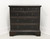 BAKER Milling Road Distressed Black Lacquer French Country Bachelor Chest