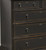 BAKER Milling Road Distressed Black Lacquer French Country Bachelor Chest