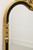FRIEDMAN BROTHERS Gold Gilt & Black Neoclassical Beveled Wall Mirror