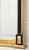 FRIEDMAN BROTHERS Gold Gilt & Black Neoclassical Beveled Wall Mirror