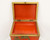 Late 20th Century Red & Gold Paint Decorated Asian Box on Stand