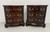 THOMASVILLE Mahogany Chippendale Three-Drawer Nightstands Bedside Chests - Pair