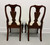 HENKEL HARRIS 110S 29 Solid Mahogany Queen Anne Dining Side Chair - Pair A