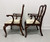 HENKEL HARRIS 110A 29 Solid Mahogany Queen Anne Dining Armchairs - Pair