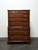 SOLD OUT - HENKEL HARRIS 119 24 Solid Black Cherry Chippendale Chest on Chest