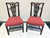 SOLD OUT - HICKORY CHAIR Mahogany Chippendale Straight Leg Dining Side Chairs - Pair 1