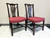 SOLD OUT - HICKORY CHAIR Mahogany Chippendale Straight Leg Dining Side Chairs - Pair 2