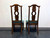 SOLD - THOMASVILLE Mystique Asian Chinoiserie Dining Side Chairs - Pair 1