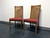 SOLD OUT - DREXEL HERITAGE Accolade Campaign Style Dining Side Chairs - Pair 1