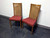 SOLD - DREXEL HERITAGE Accolade Campaign Style Dining Side Chairs - Pair 2