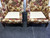 SOLD - Straight Leg Chippendale Style Wing Back Chairs - Pair