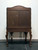 SOLD - Italian Neo-Classical Inlaid Walnut Hand Painted Amoire Bar Cabinet