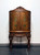 SOLD - Italian Neo-Classical Inlaid Walnut Hand Painted Amoire Bar Cabinet