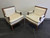 SOLD OUT - Mid 20th Century Button Tufted Lounge Chairs - Pair