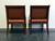 SOLD OUT - Contemporary Transitional Style Cherry Open Arm Chairs by Fairfield