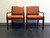 SOLD OUT - Contemporary Transitional Style Cherry Open Arm Chairs by Fairfield