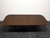 SOLD OUT - Refurbished Vintage Banded Mahogany Double Pedestal Banquet Dining Table w/ 3 Leaves