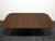 SOLD OUT - Refurbished Vintage Banded Mahogany Double Pedestal Banquet Dining Table w/ 3 Leaves