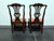 SOLD - HEKMAN Marsala Oak French Country Dining Side Chairs - Pair 3