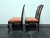 SOLD - HEKMAN Marsala Oak French Country Dining Side Chairs - Pair 2