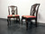 SOLD - HEKMAN Marsala Oak French Country Dining Side Chairs - Pair 1