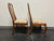 SOLD - HARDEN Solid Cherry Queen Anne Dining Side Chairs Champagne Finish - Pair D