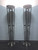 SOLD - Monumental Art Deco Chrome Torchieres - Pair