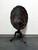 SOLD OUT - Mahogany Tilt-Top Pie Crust Table w/ Ball in Claw Feet & Custom Hand Painted Chinoiserie