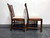 SOLD OUT - HICKORY CHAIR Solid Mahogany Chippendale Straight Leg Dining Side Chairs - Pair 1