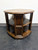 SOLD OUT - HENREDON Pecan Mid Century Octagonal Accent End Side Bookcase Table