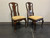 SOLD - HENREDON 18th Century Portfolio Walnut Queen Anne Dining Side Chairs - Pair 2