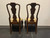 SOLD OUT - HENREDON 18th Century Portfolio Walnut Queen Anne Dining Side Chairs - Pair 3