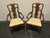 SOLD OUT - HENREDON 18th Century Portfolio Walnut Queen Anne Dining Armchairs - Pair